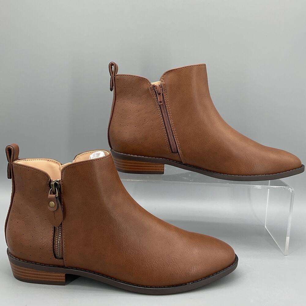 NEW Journee Collection Ellis Women’s Ankle Boots Brown Size 9M